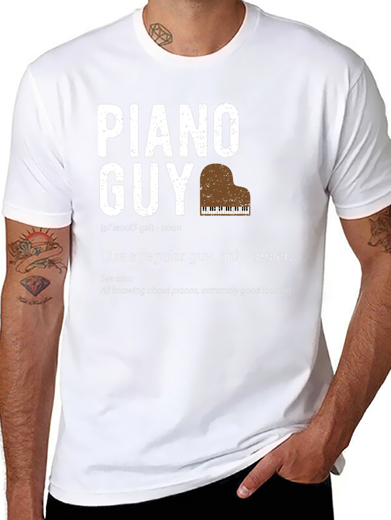 Piano Guy T-Shirt - Musician Definition Tee