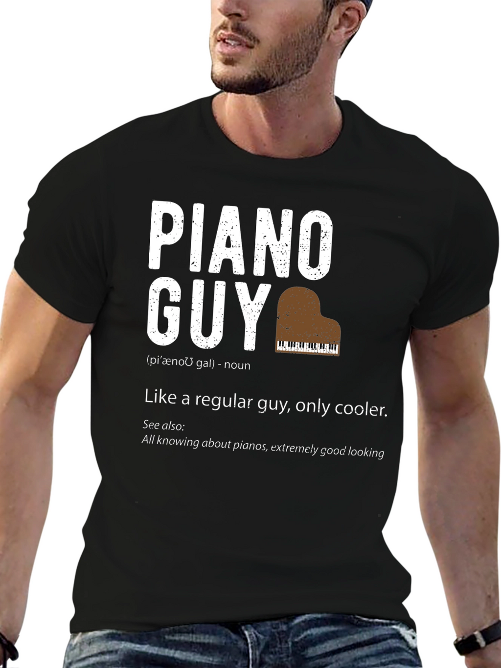 Piano Guy T-Shirt - Musician Definition Tee