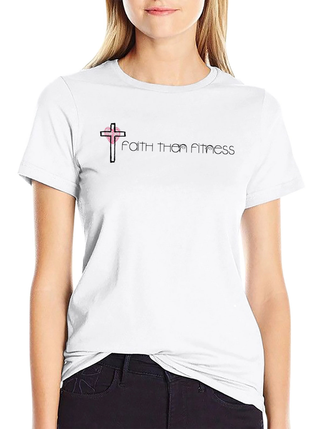 Faith Then Fitness Black T-Shirt