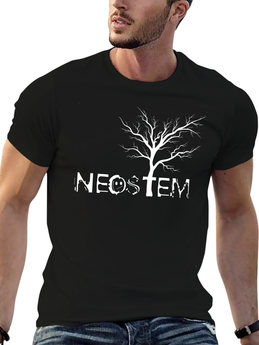 NEOSTEM Tree Graphic Black T-Shirt