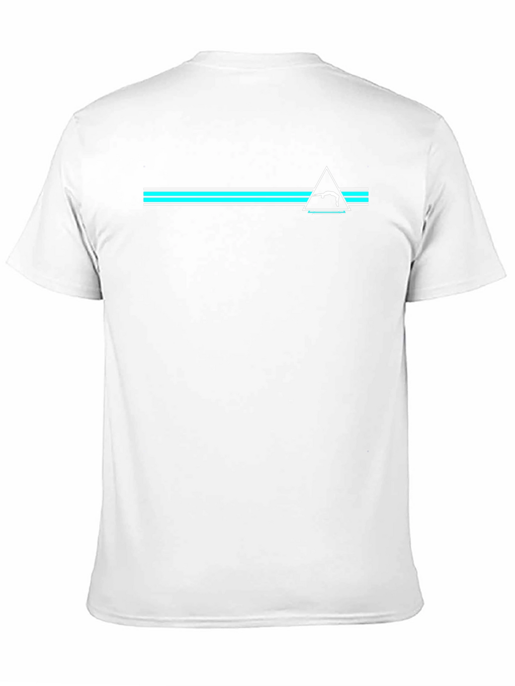 Retro Black Tee with Gymnast Triangle Design