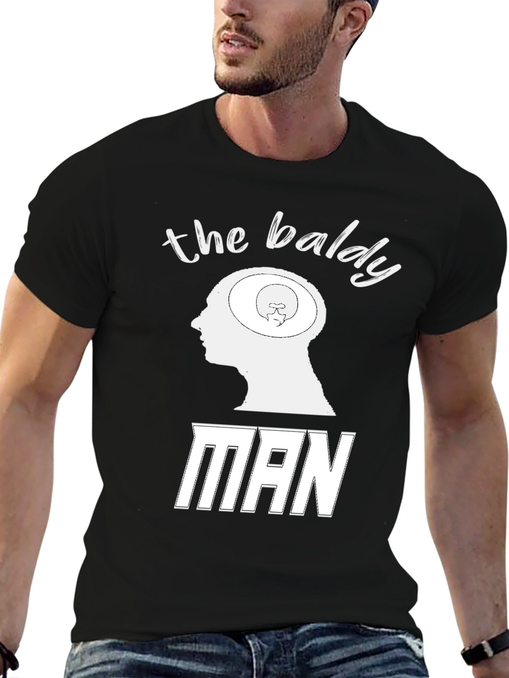 The Baldy Man Graphic Tee - Funny Novelty Shirt