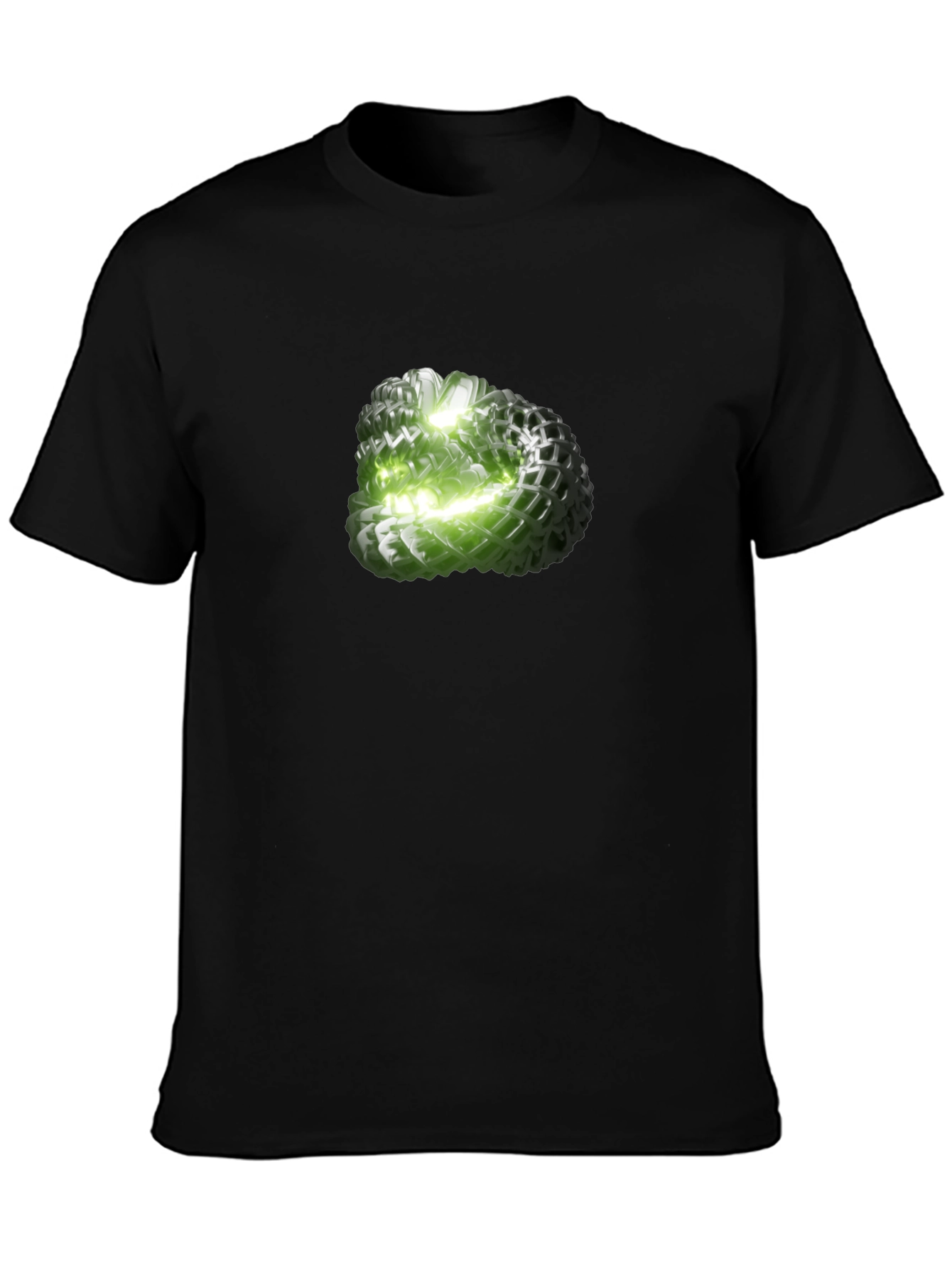 Abstract Green Orb Graphic Tee - Modern Design