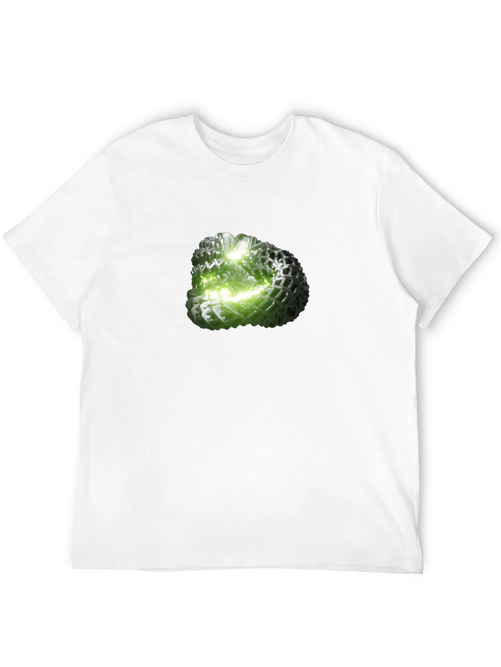 Abstract Green Orb Graphic Tee - Modern Design
