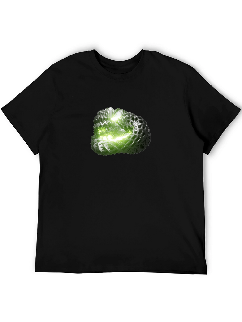 Abstract Green Orb Graphic Tee - Modern Design