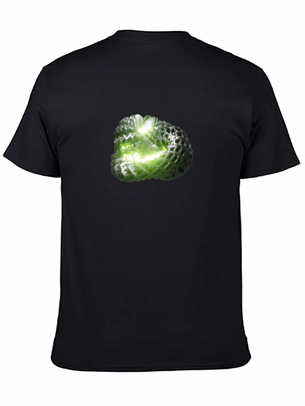 Abstract Green Orb Graphic Tee - Modern Design