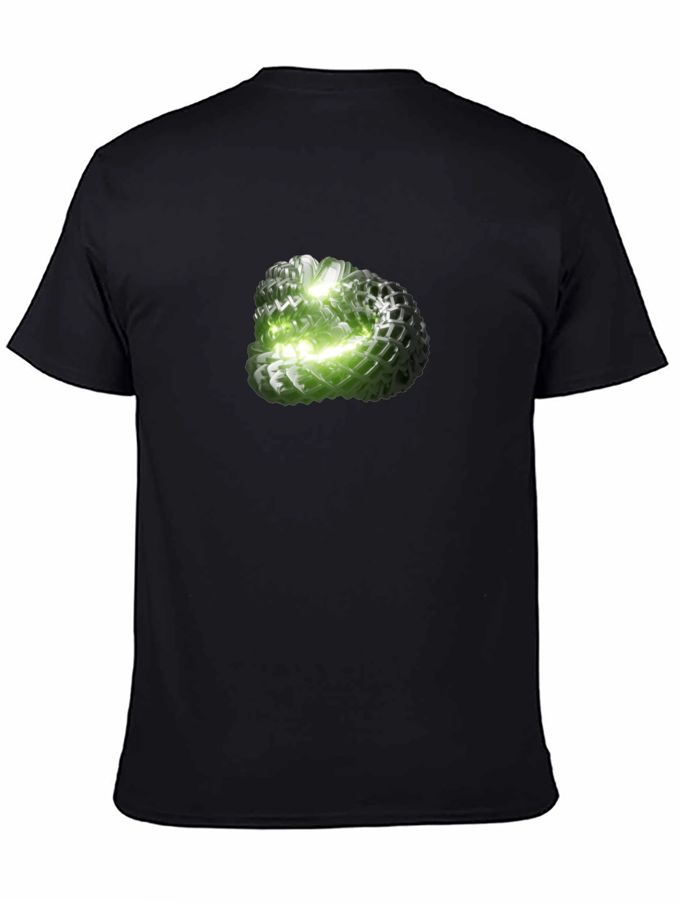Abstract Green Orb Graphic Tee - Modern Design
