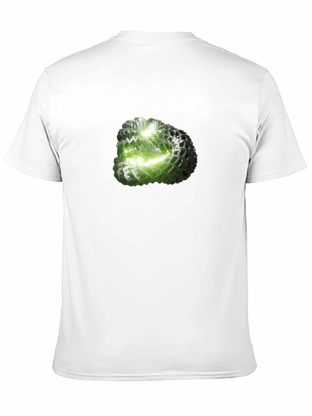 Abstract Green Orb Graphic Tee - Modern Design