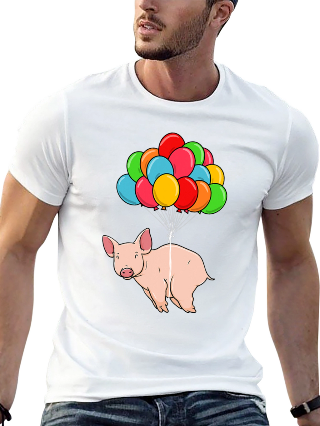 Flying Pig T-Shirt - Balloon Animal Graphic Tee