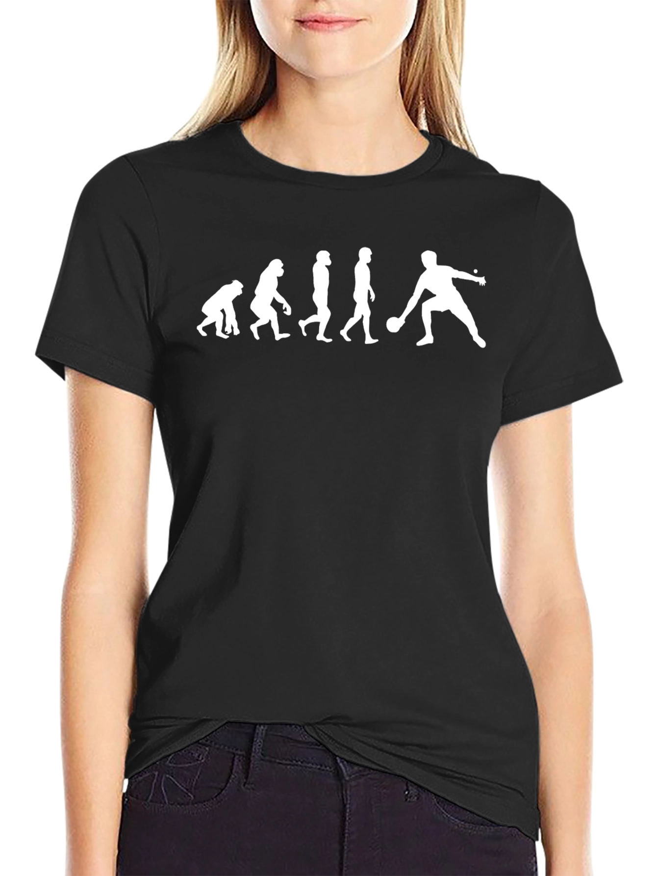 Evolution of Bowling Black T-Shirt