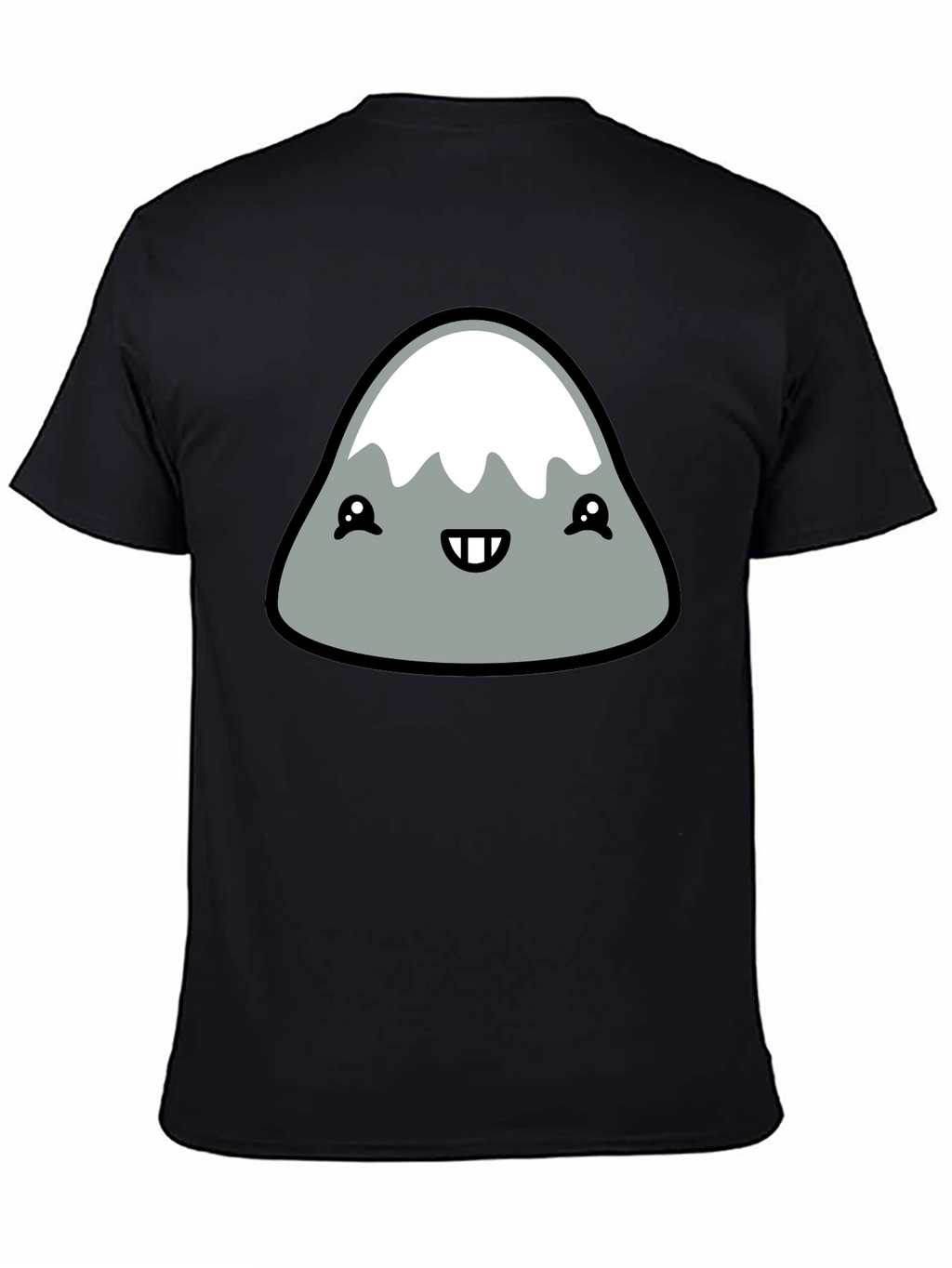 Cute Mountain Graphic Tee - Black T-Shirt