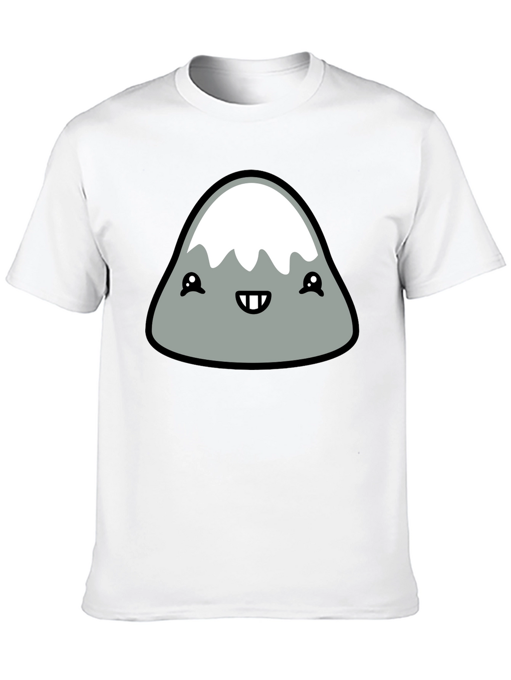 Cute Mountain Graphic Tee - Black T-Shirt
