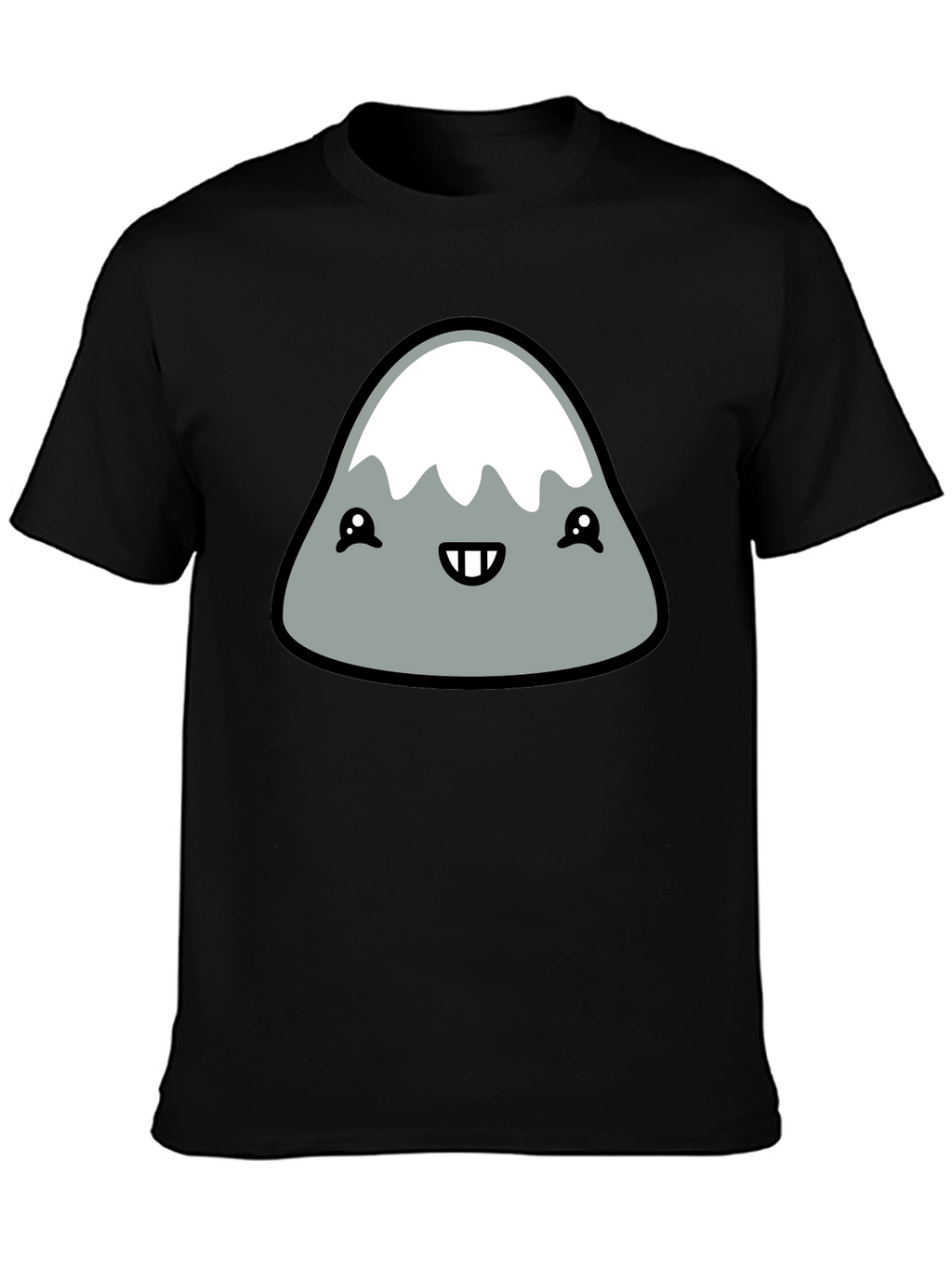 Cute Mountain Graphic Tee - Black T-Shirt