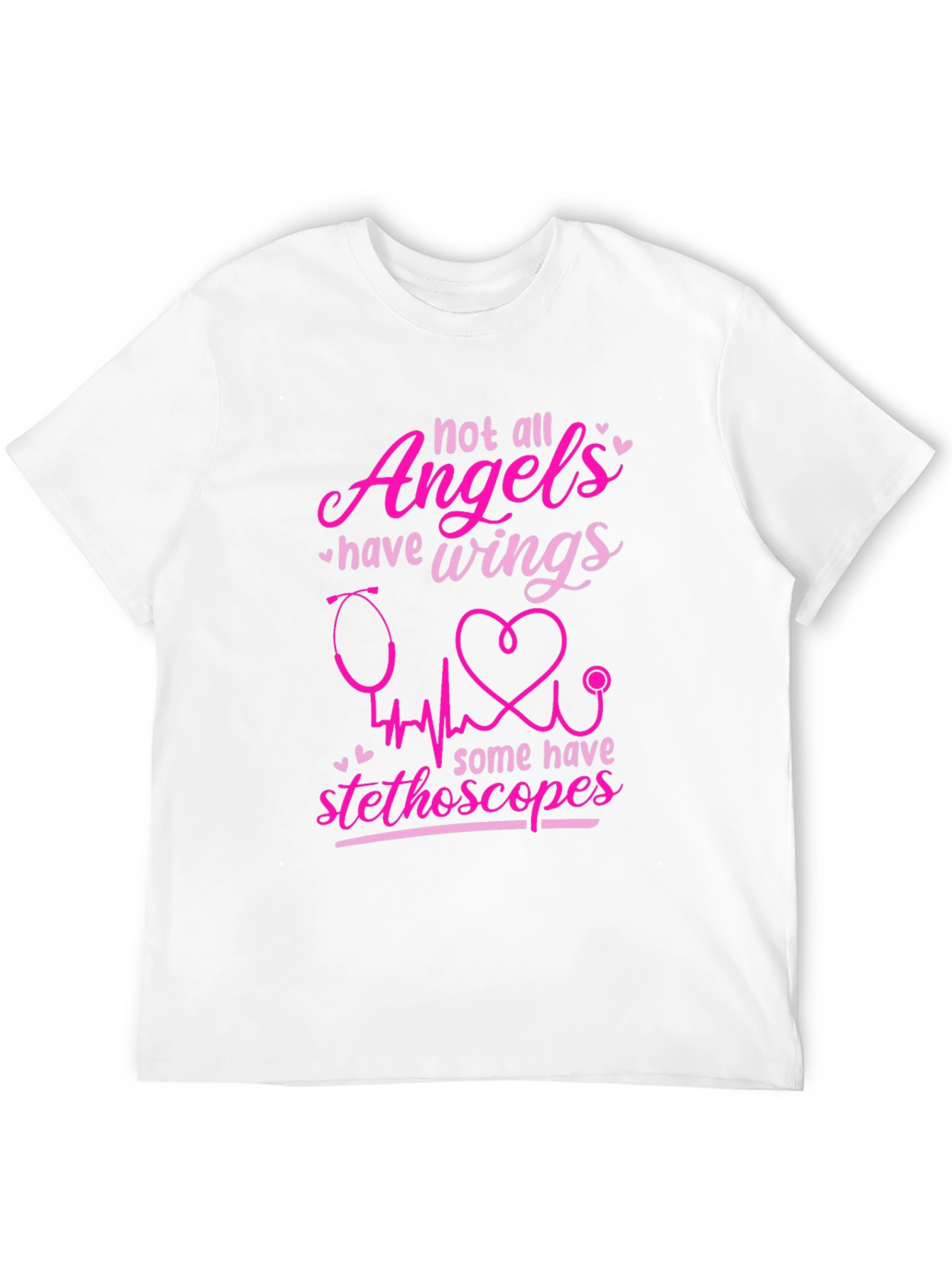 Angel Stethoscope Graphic Tee - Nurse Appreciation