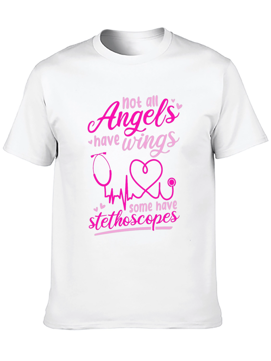 Angel Stethoscope Graphic Tee - Nurse Appreciation