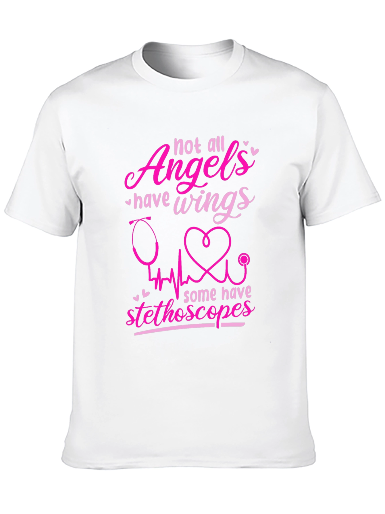 Angel Stethoscope Graphic Tee - Nurse Appreciation