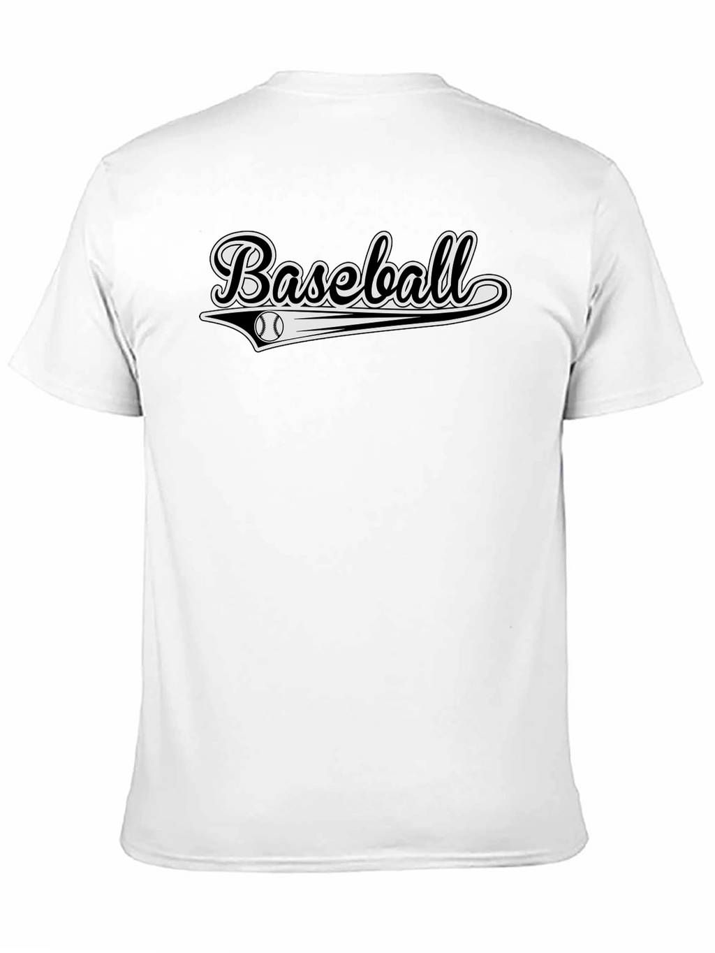Black Baseball Graphic Tee - Stylish & Sporty