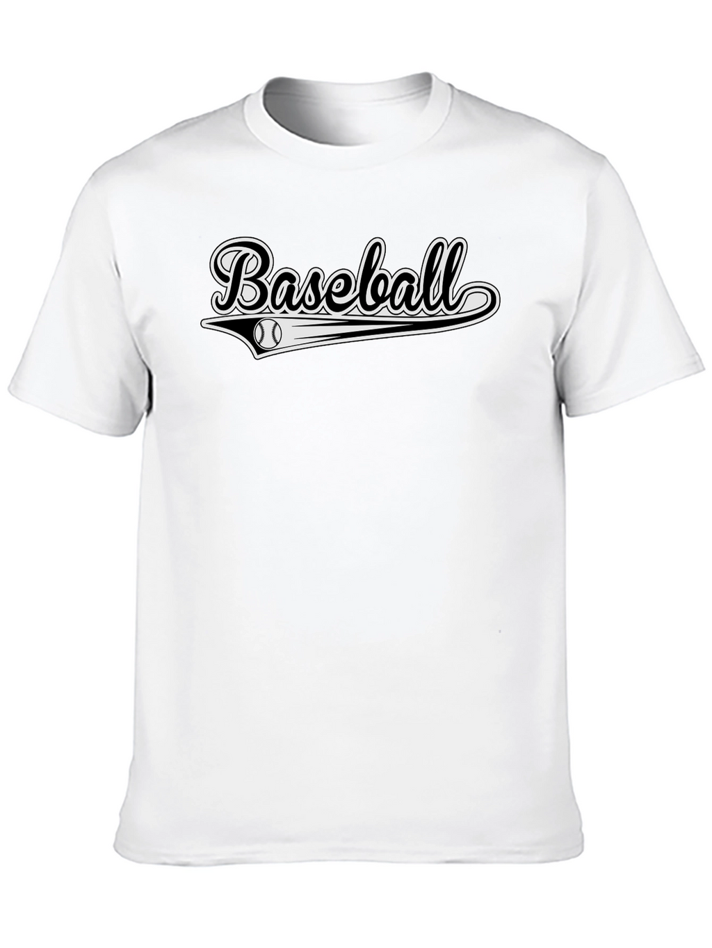 Black Baseball Graphic Tee - Stylish & Sporty