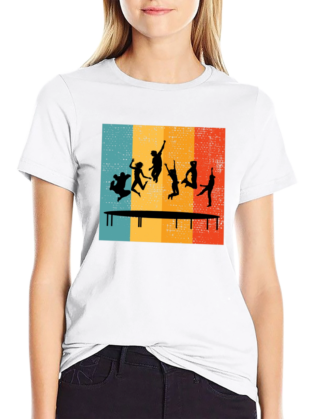Retro Trampoline Jumping T-Shirt