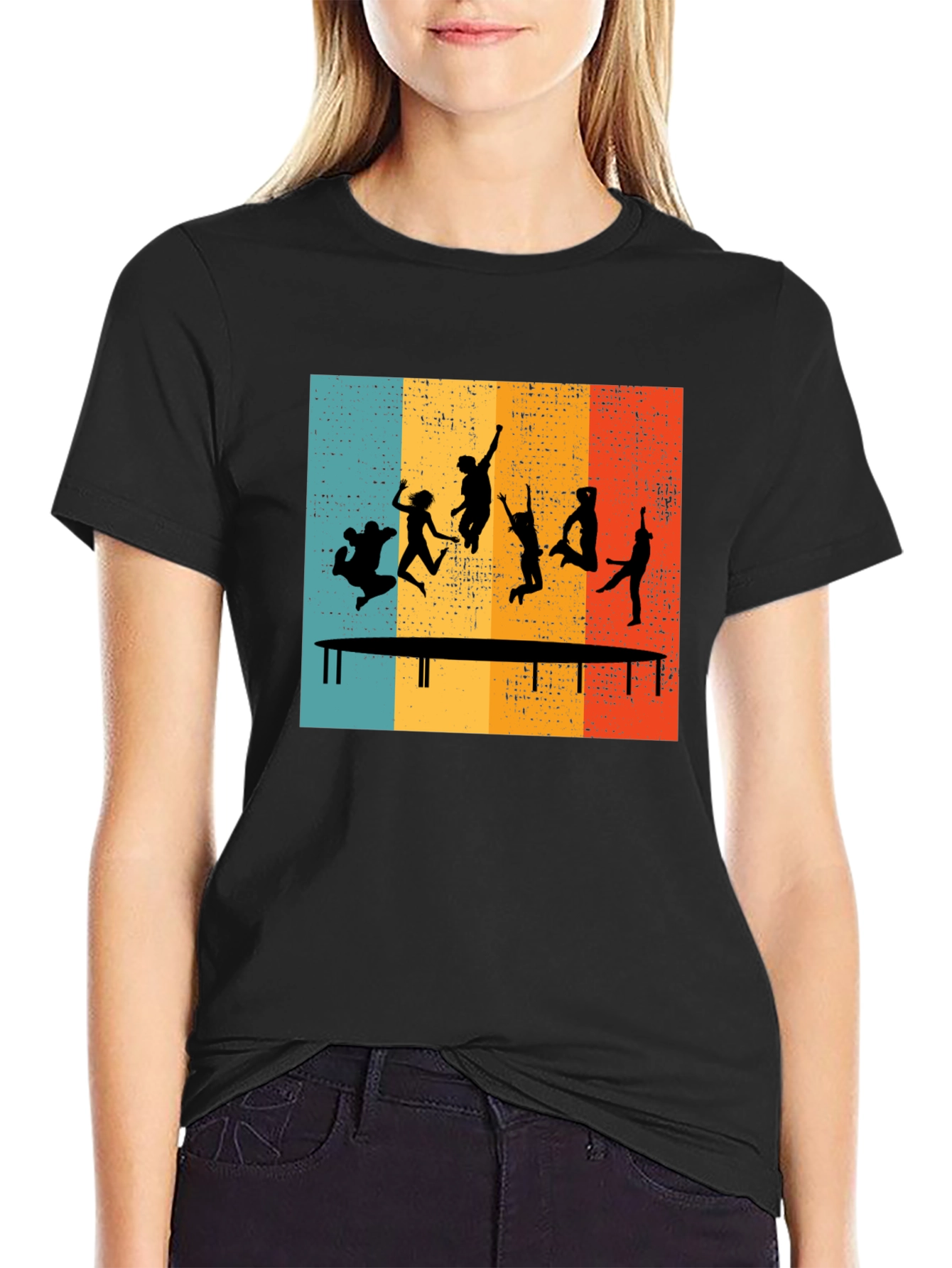 Retro Trampoline Jumping T-Shirt