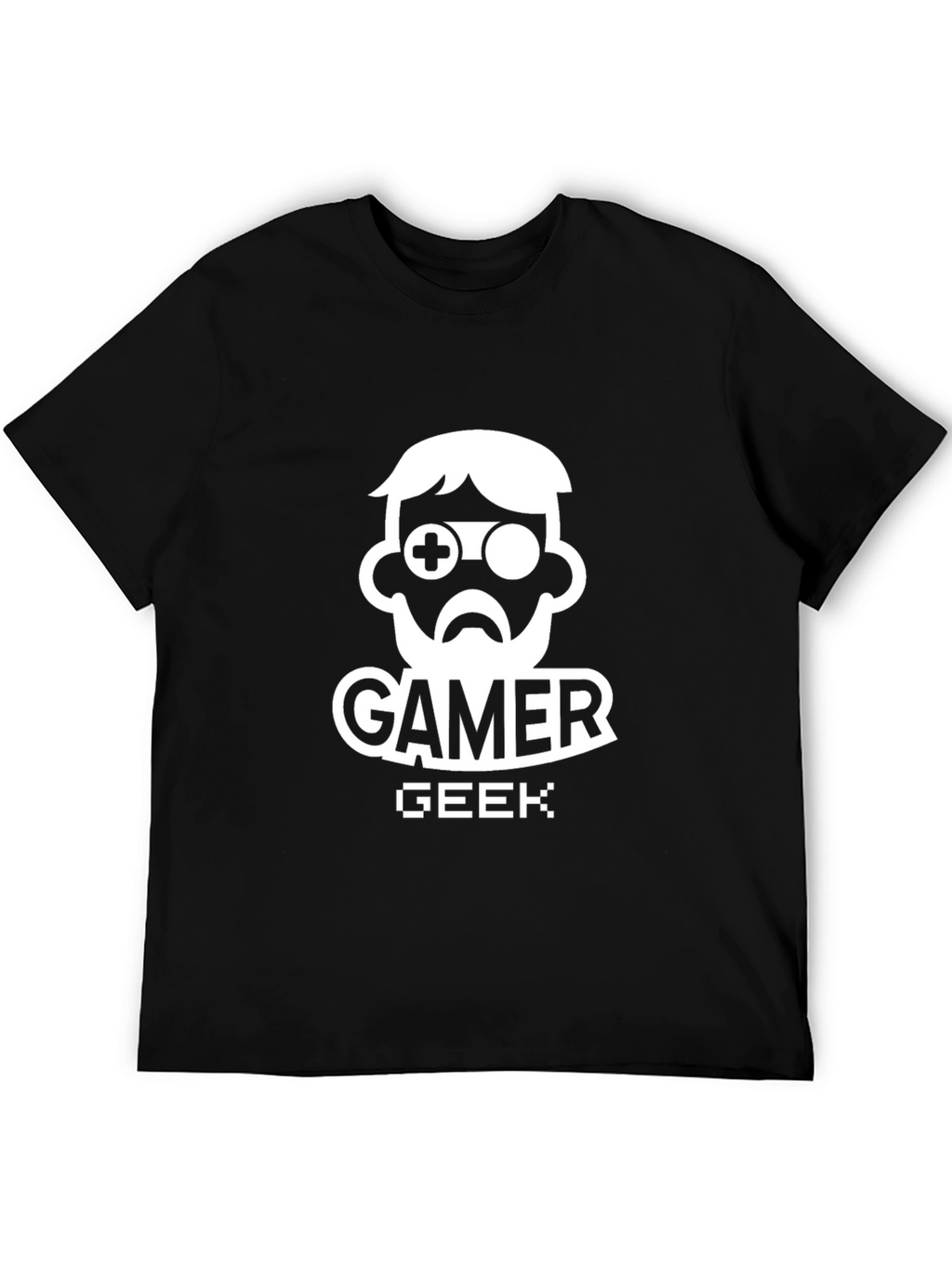 Gamer Geek Graphic Tee - Black Cotton T-Shirt
