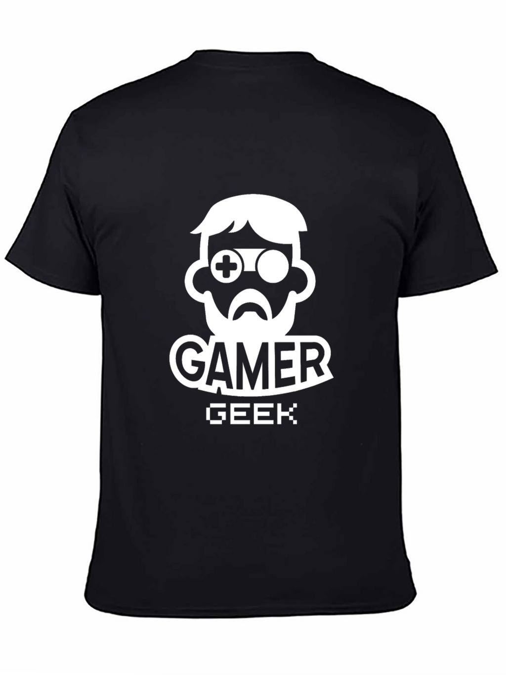 Gamer Geek Graphic Tee - Black Cotton T-Shirt