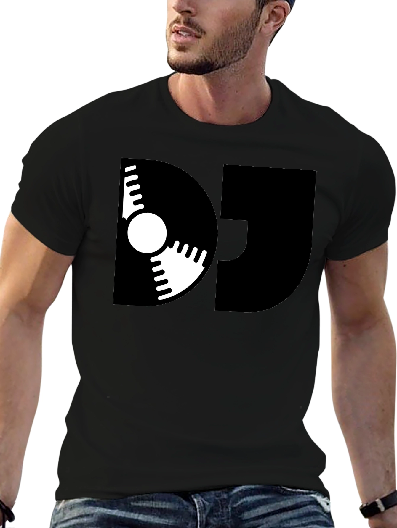 DJ Graphic Tee - Vinyl Record Design