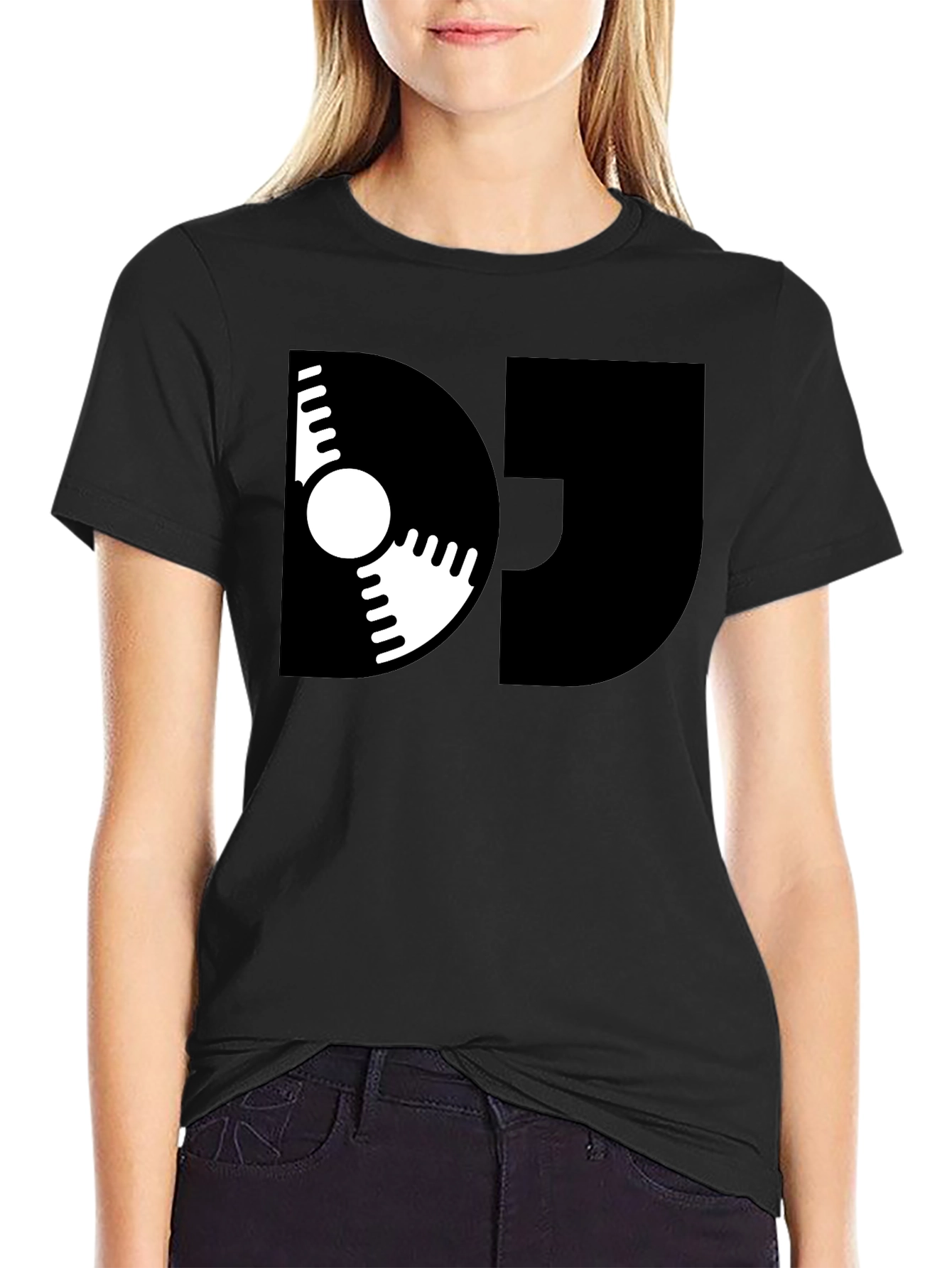 DJ Graphic Tee - Vinyl Record Design