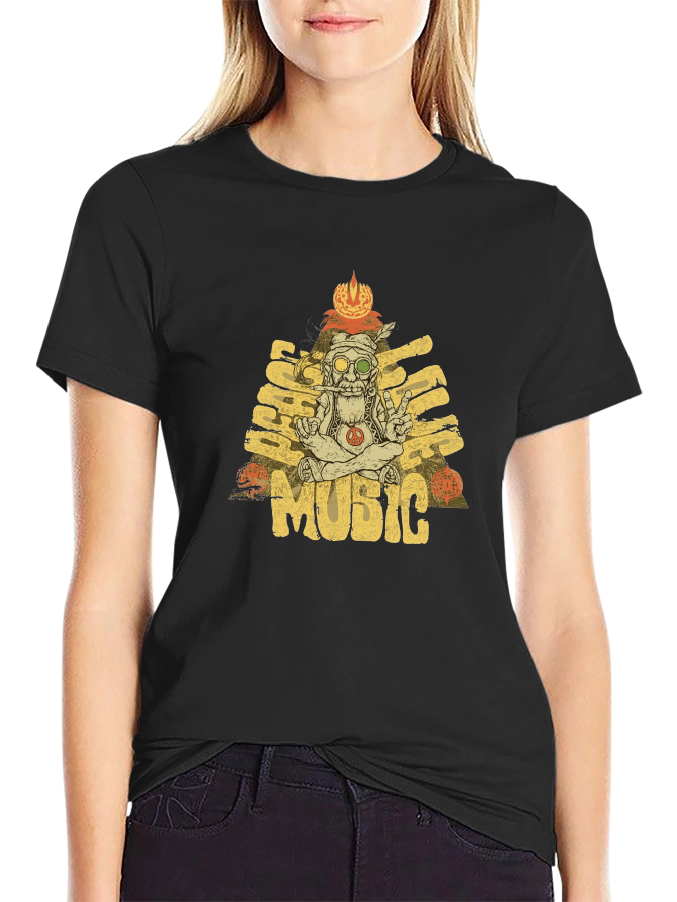 Black Hippie Music T-Shirt