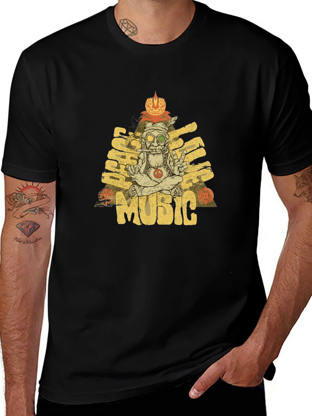 Black Hippie Music T-Shirt
