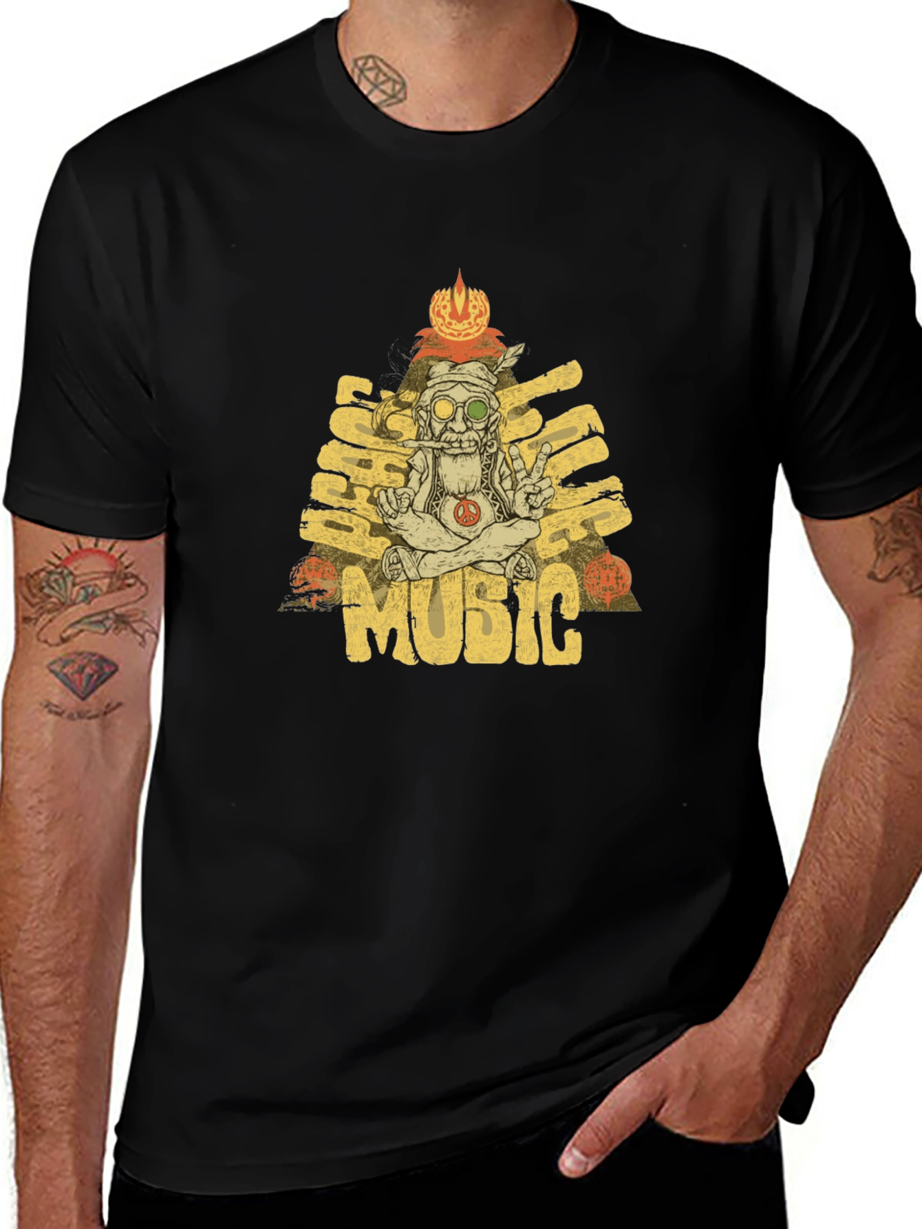 Black Hippie Music T-Shirt