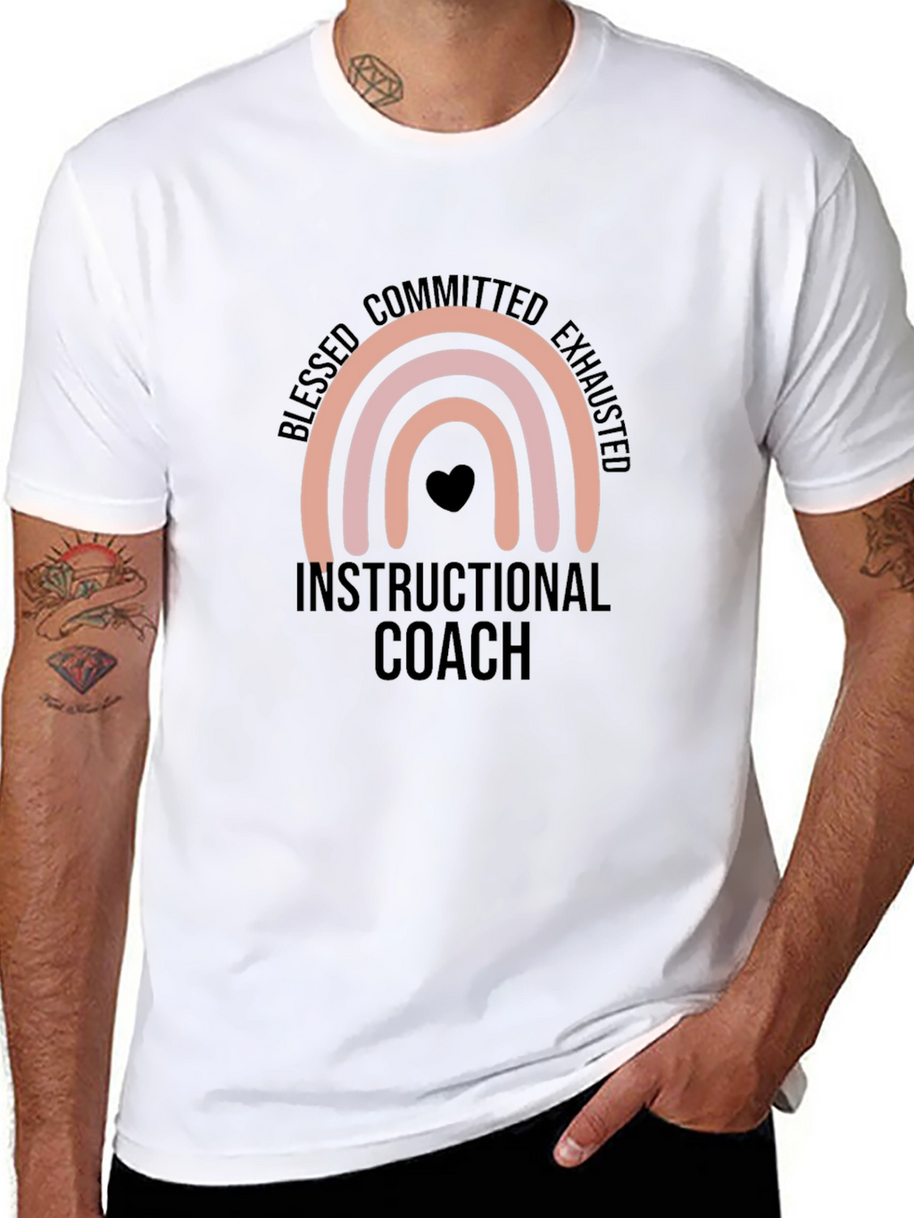 Blessed Instructional Coach Black T-Shirt