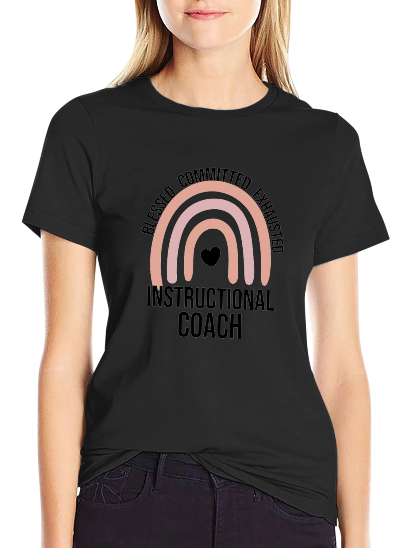 Blessed Instructional Coach Black T-Shirt