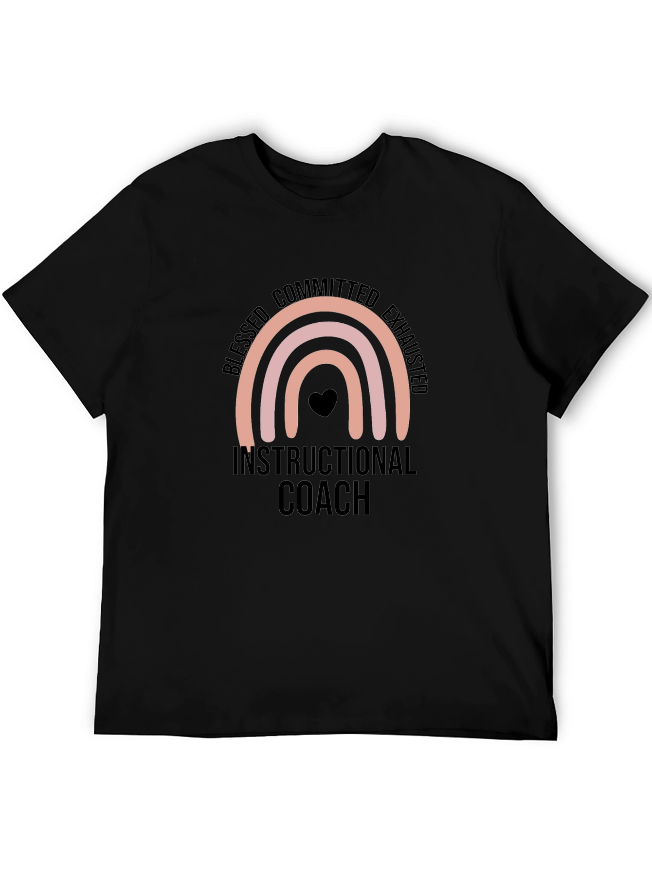 Blessed Instructional Coach Black T-Shirt