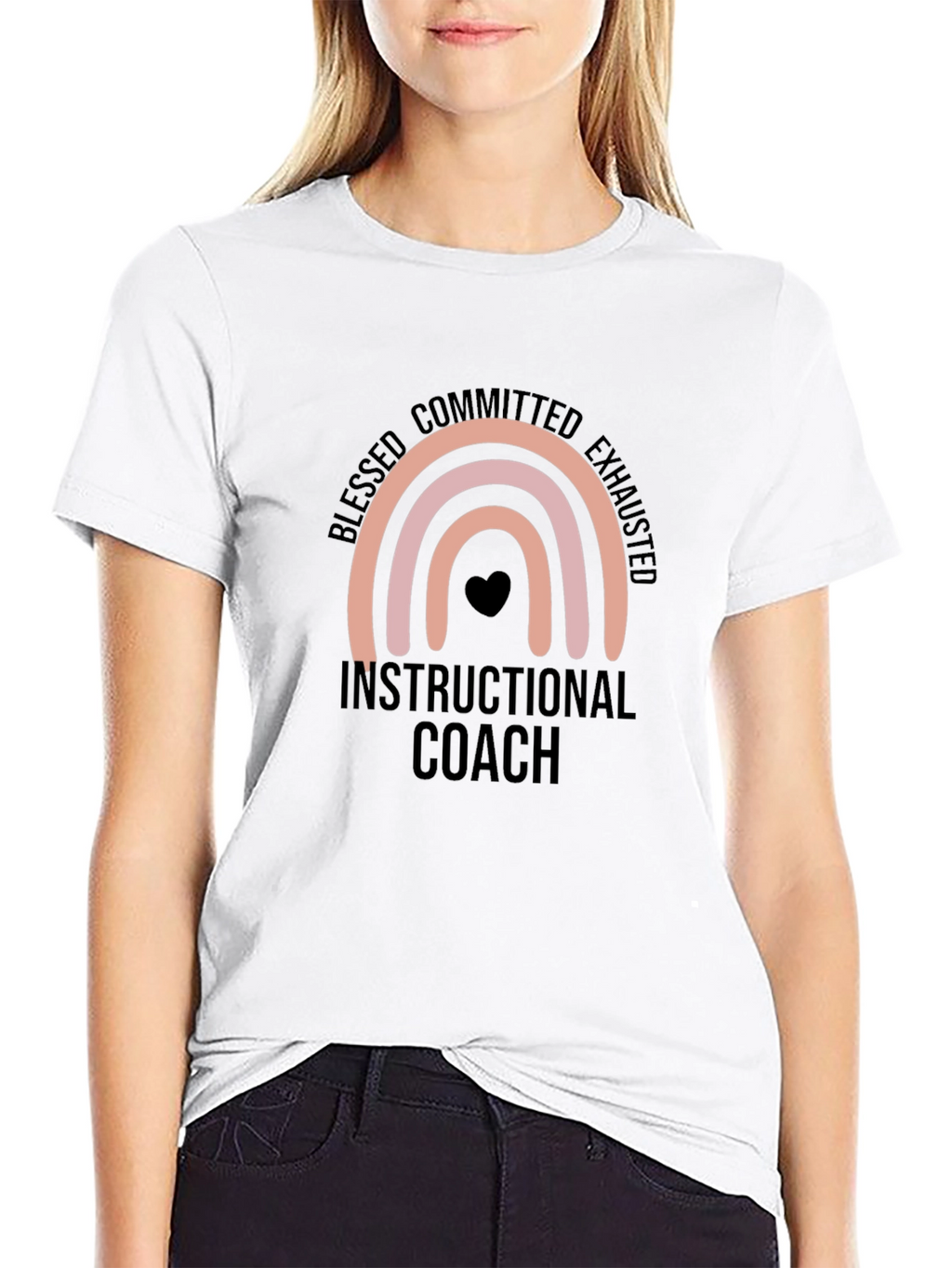 Blessed Instructional Coach Black T-Shirt