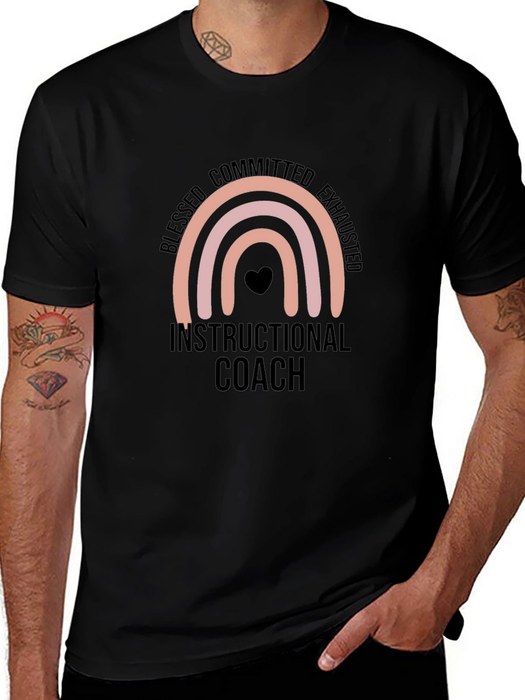 Blessed Instructional Coach Black T-Shirt