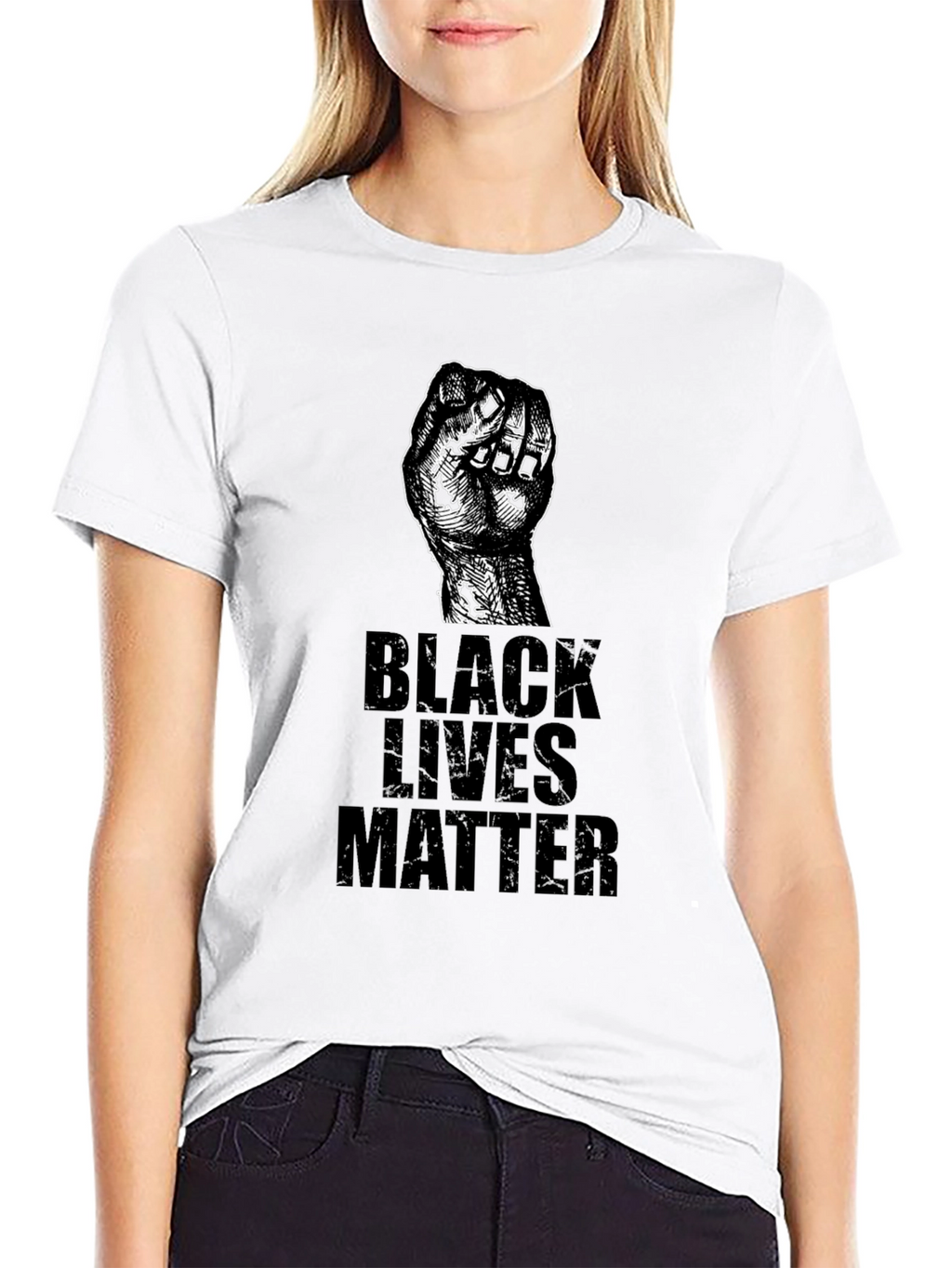 Black Lives Matter Fist Graphic Tee