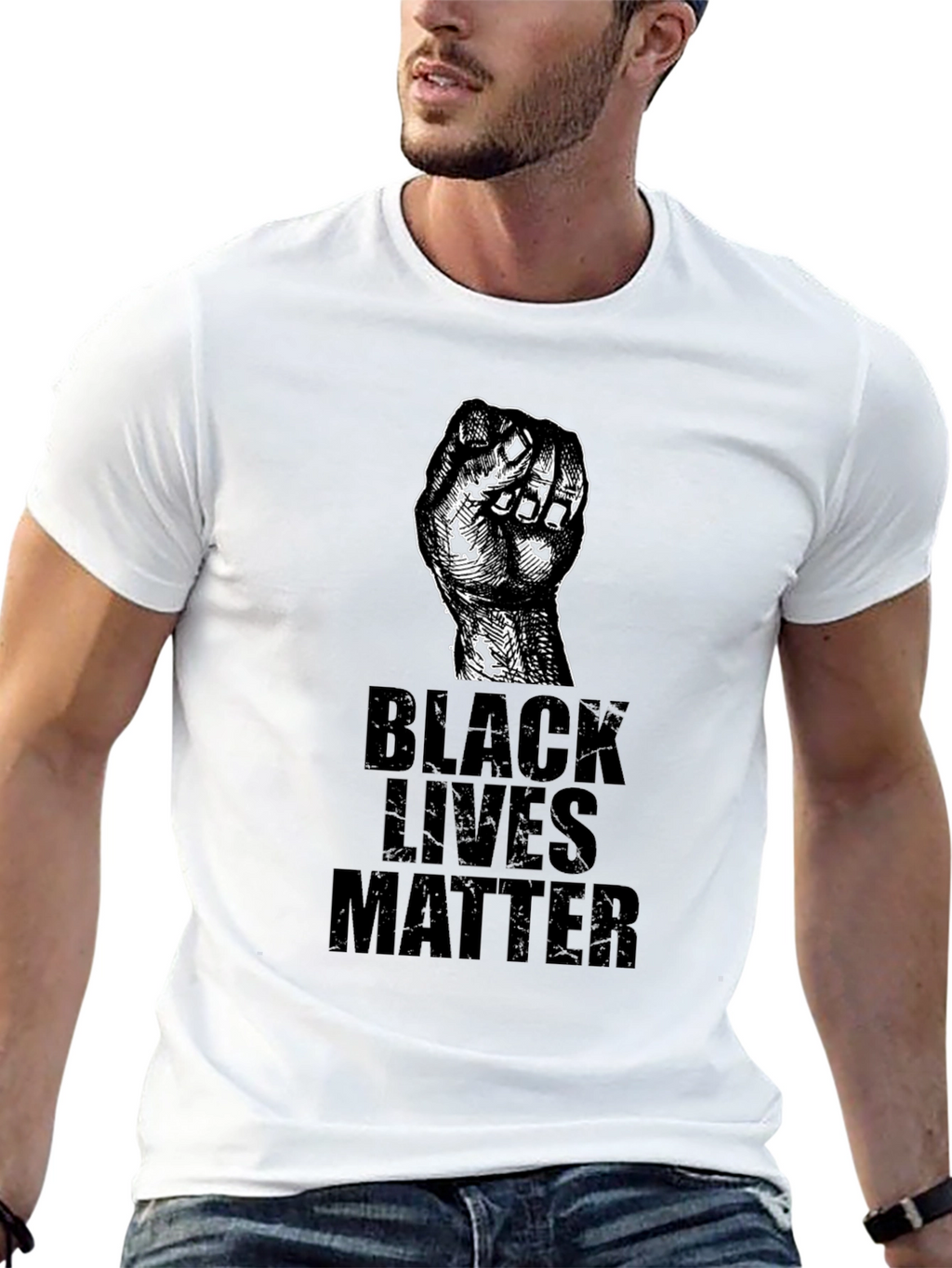 Black Lives Matter Fist Graphic Tee