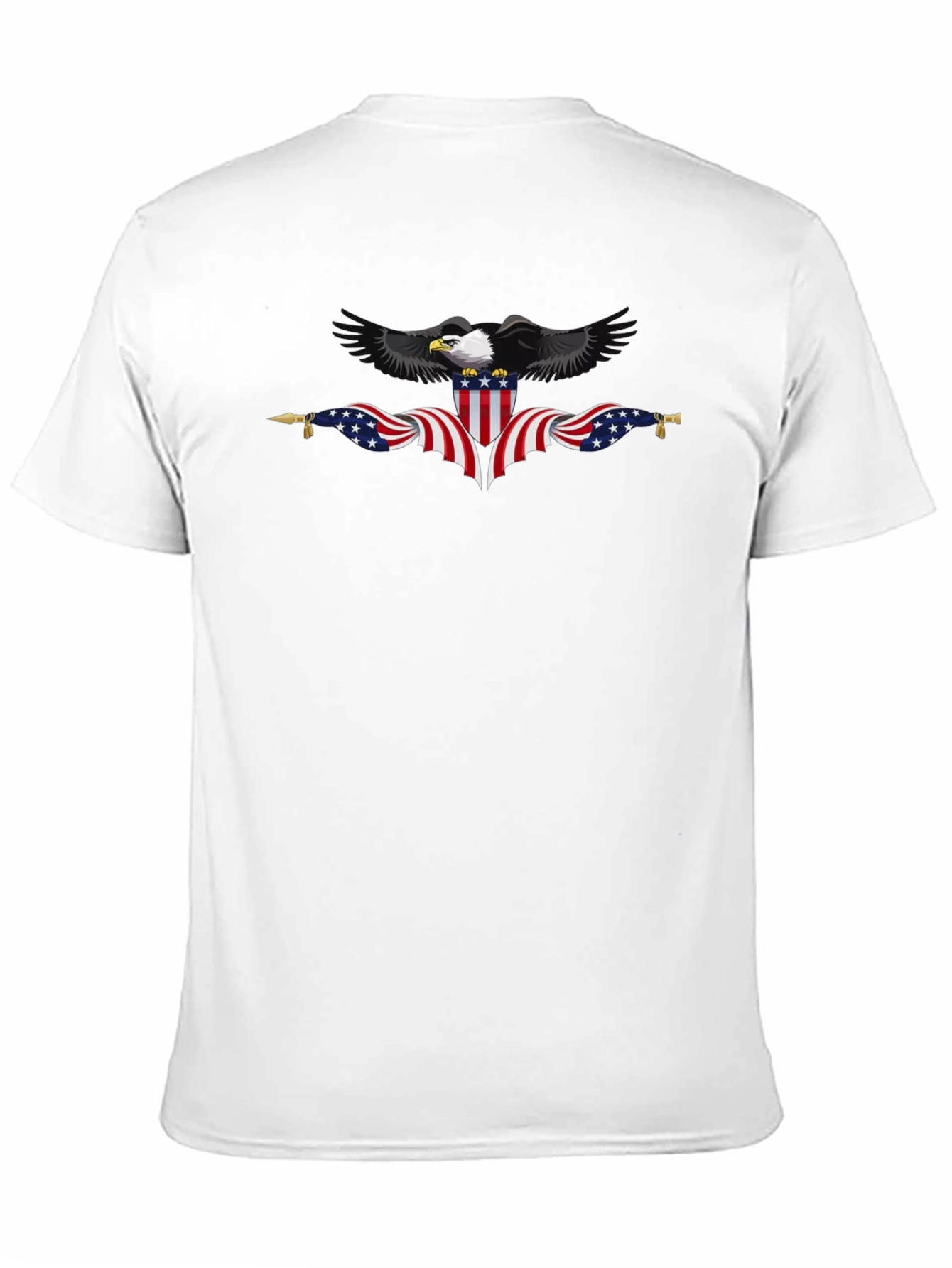 Patriotic Eagle Black T-Shirt - USA Pride