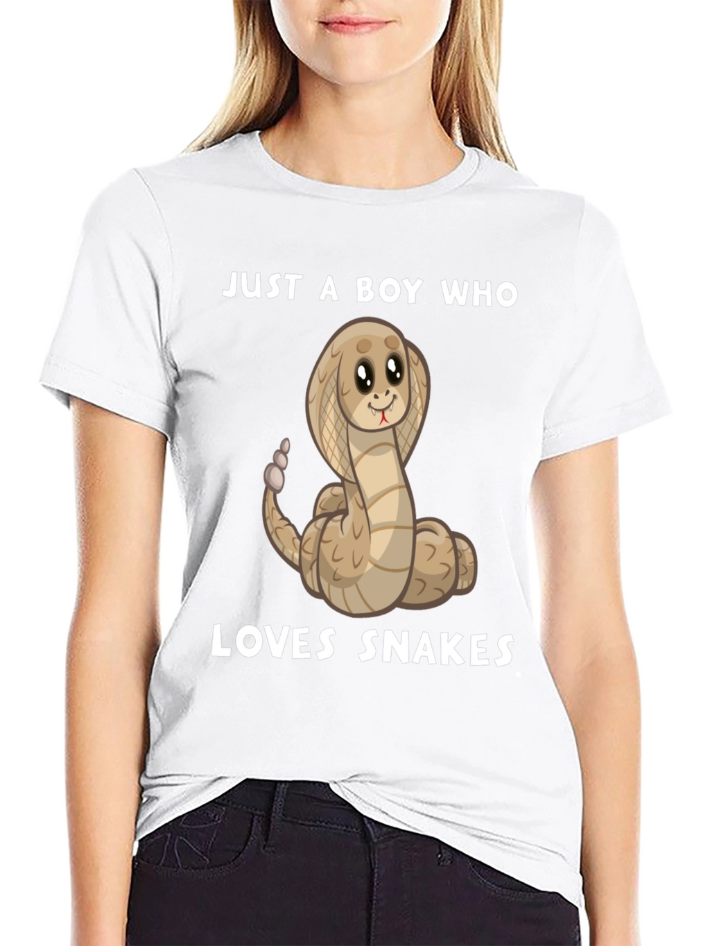 Boys Snake Lover T-Shirt - Cute Cartoon Cobra