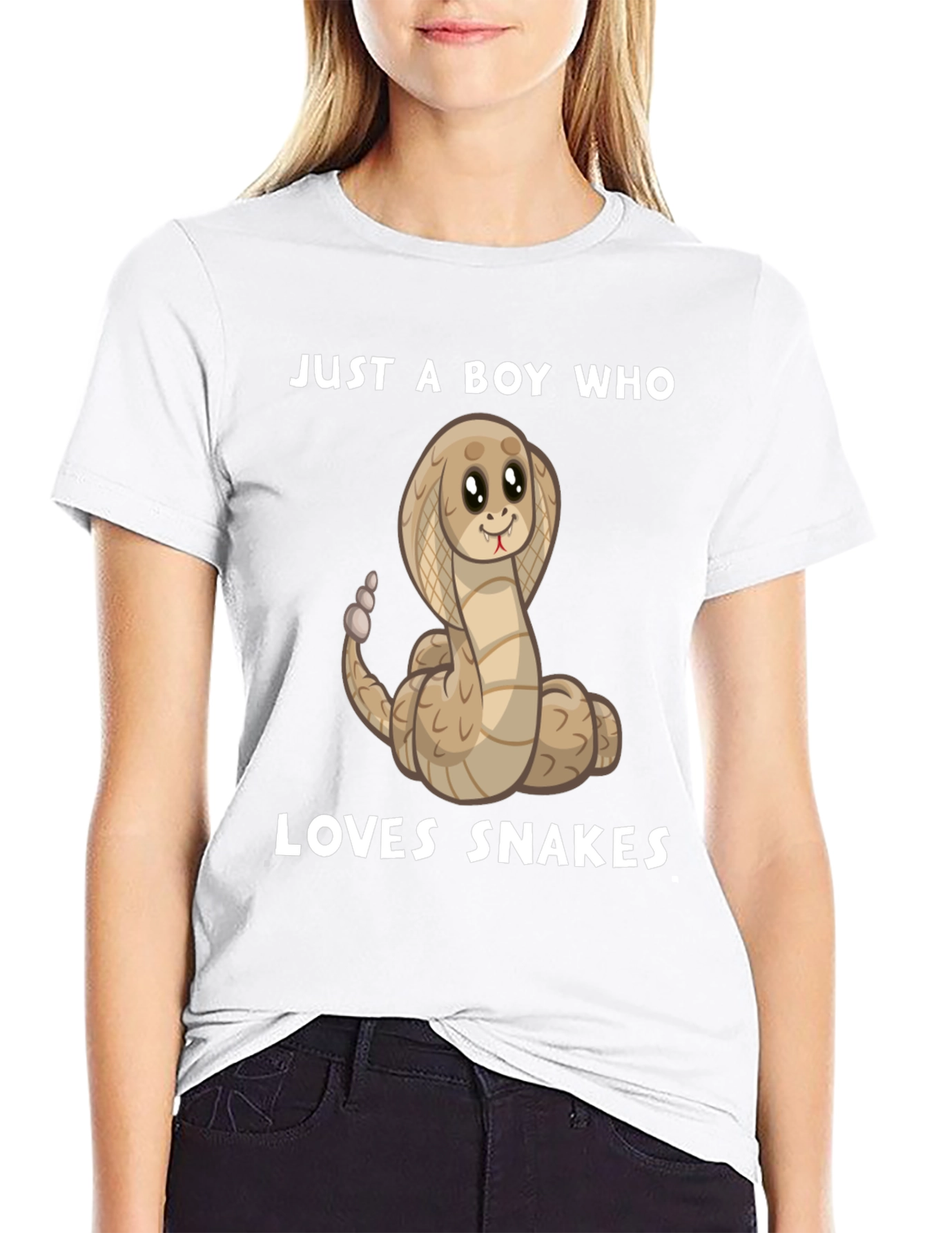 Boys Snake Lover T-Shirt - Cute Cartoon Cobra