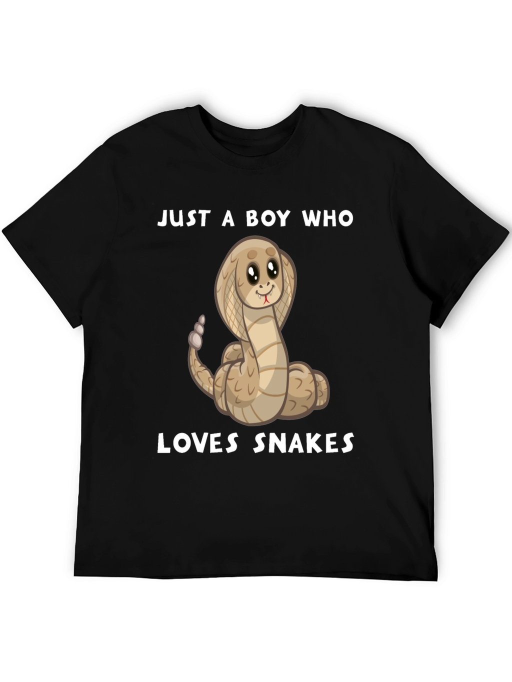 Boys Snake Lover T-Shirt - Cute Cartoon Cobra