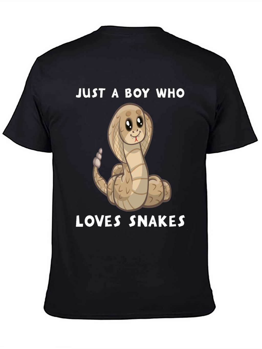 Boys Snake Lover T-Shirt - Cute Cartoon Cobra
