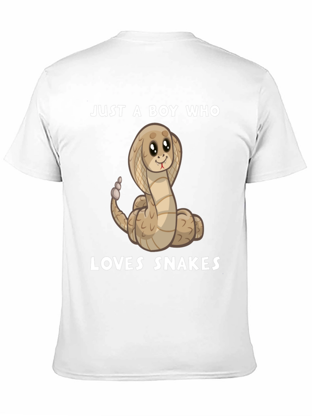 Boys Snake Lover T-Shirt - Cute Cartoon Cobra