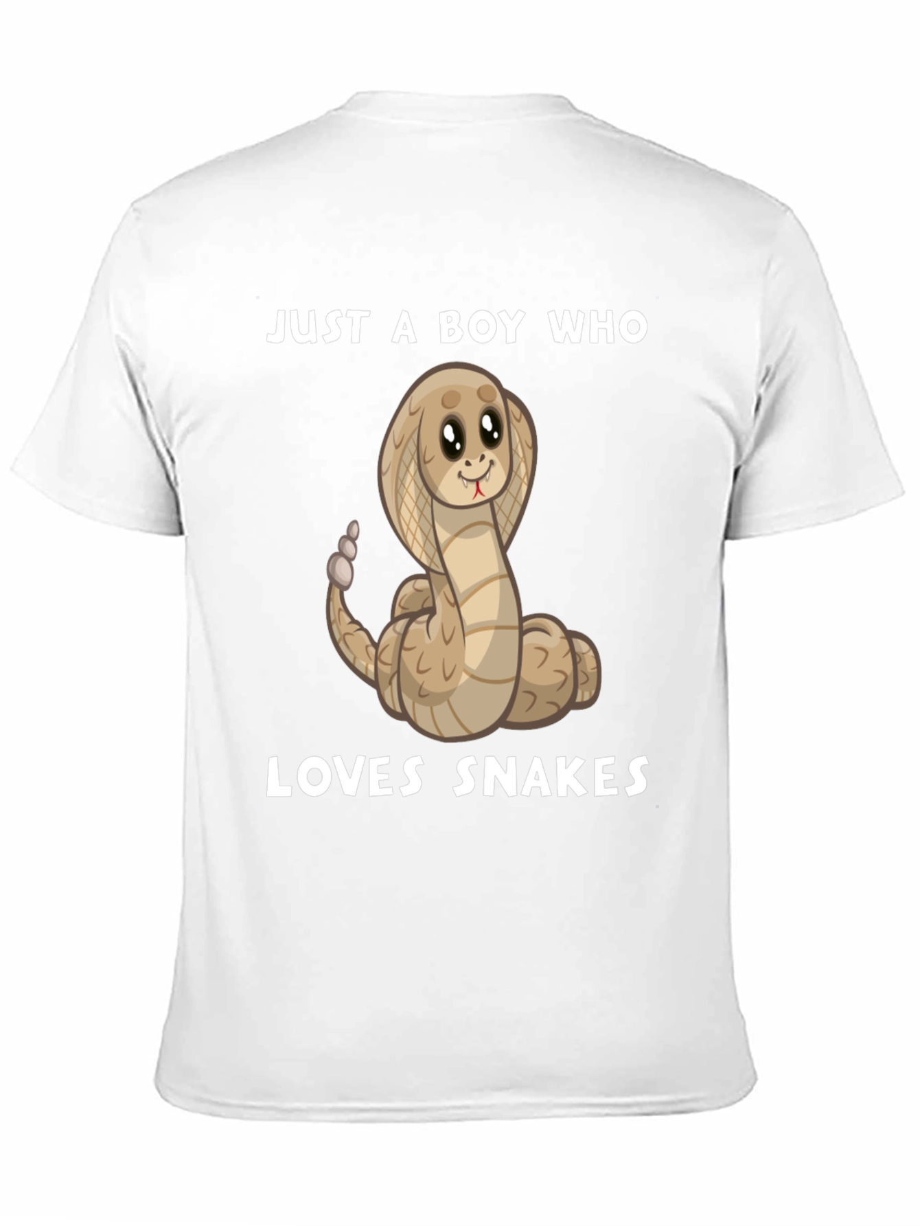 Boys Snake Lover T-Shirt - Cute Cartoon Cobra