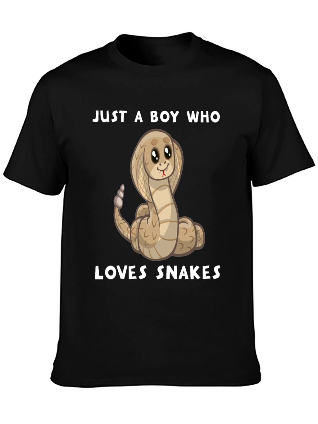 Boys Snake Lover T-Shirt - Cute Cartoon Cobra