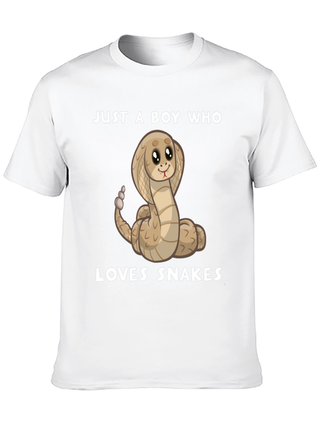 Boys Snake Lover T-Shirt - Cute Cartoon Cobra