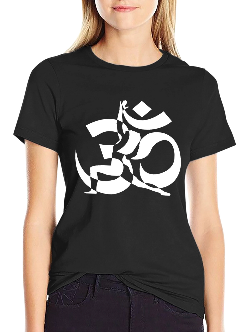 Yoga Om Graphic Black T-Shirt