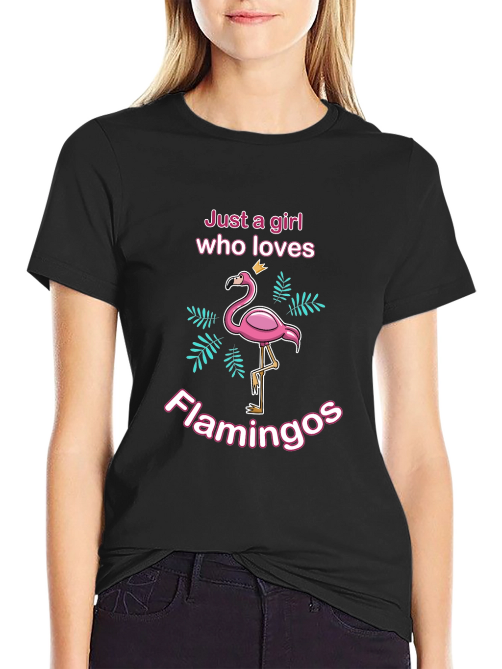 Just A Girl Who Loves Flamingos T-Shirt