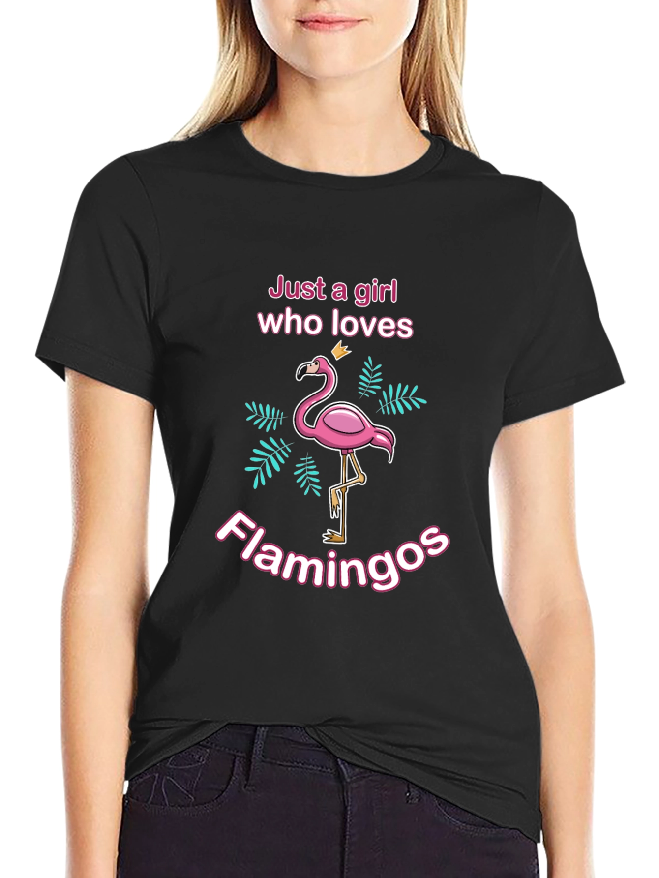 Just A Girl Who Loves Flamingos T-Shirt